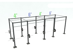 20' = 17 Pull- Up Stations 