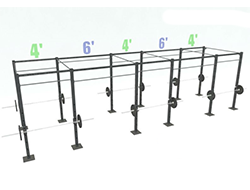 24' = 20 Pull- Up Stations 